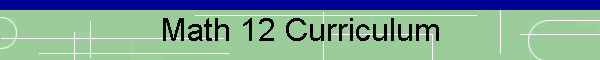 Math 12 Curriculum